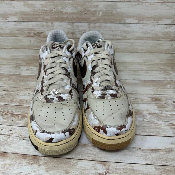 Nike Air Force 1 Low 313641-221 Brown Desert Chip Camo Sneakers Men's Size 11.5 - Picture 2 of 8